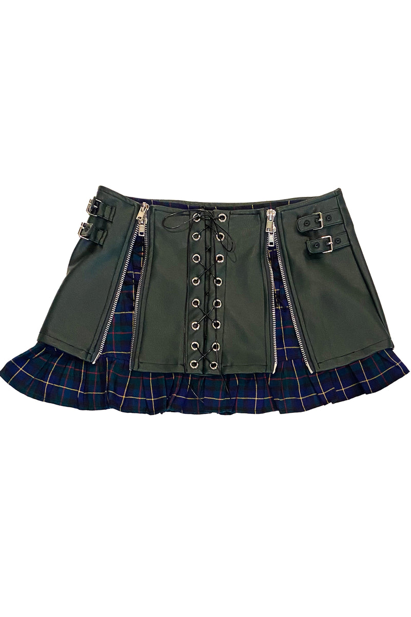 Vivienne Plaid 3-in-1 Mini Skirt