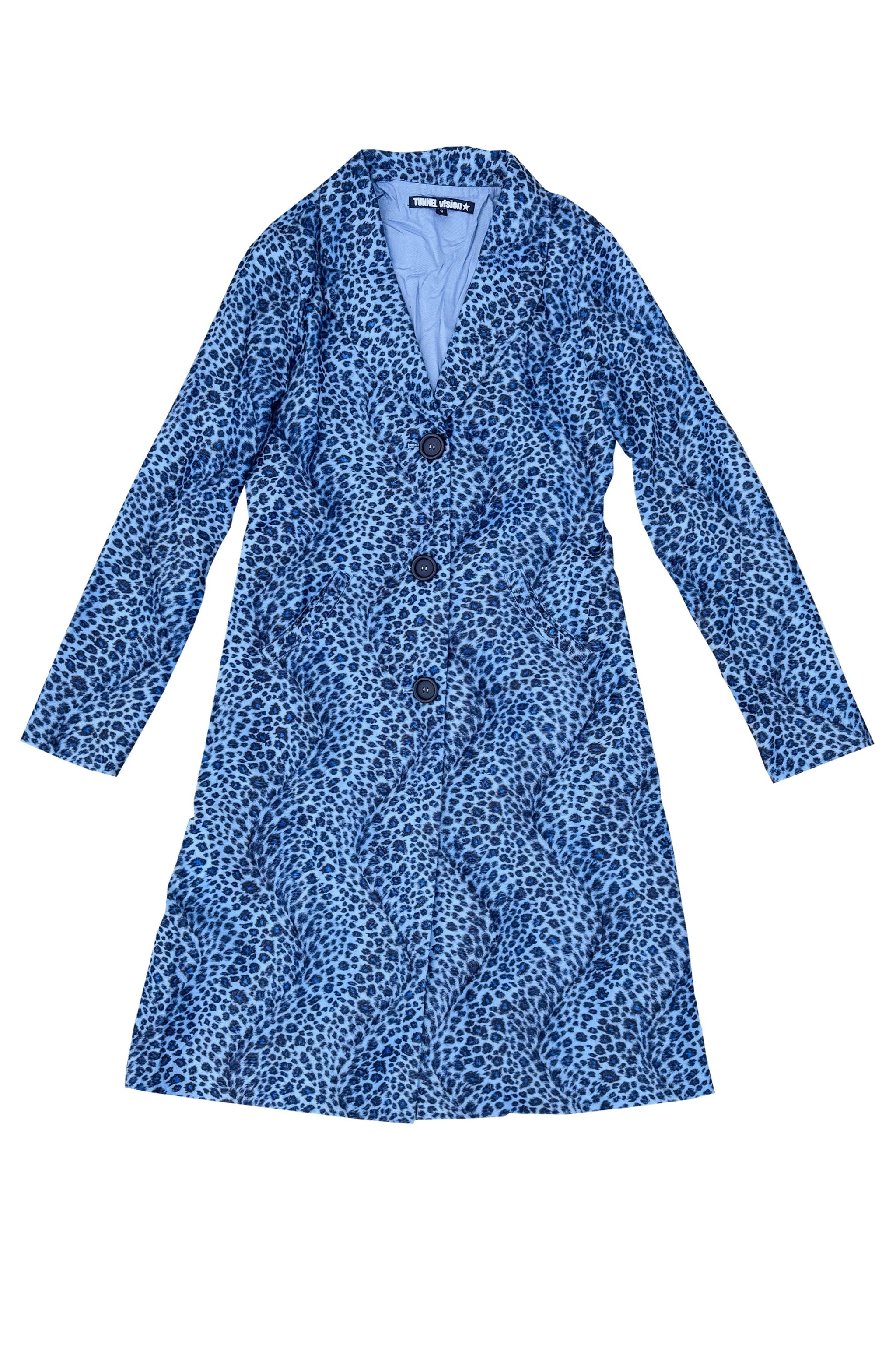 Mazzy Blue Cheetah Longline Jacket – TUNNEL VISION
