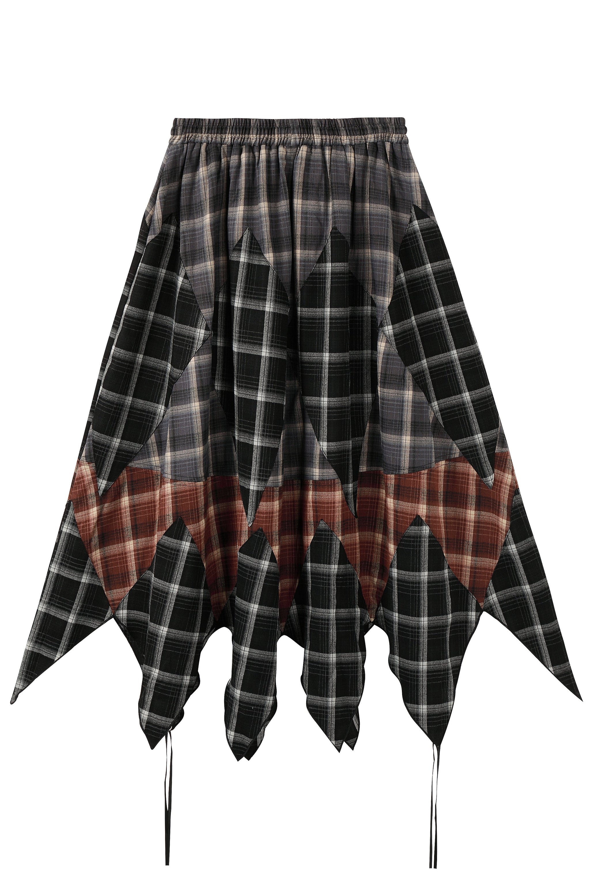 【HI FI FNK】(W) Kai Checked Wrap Skirt W) Kai Checked Wrap Skirt (2color) - HIFIFNK | 60% - Asian
