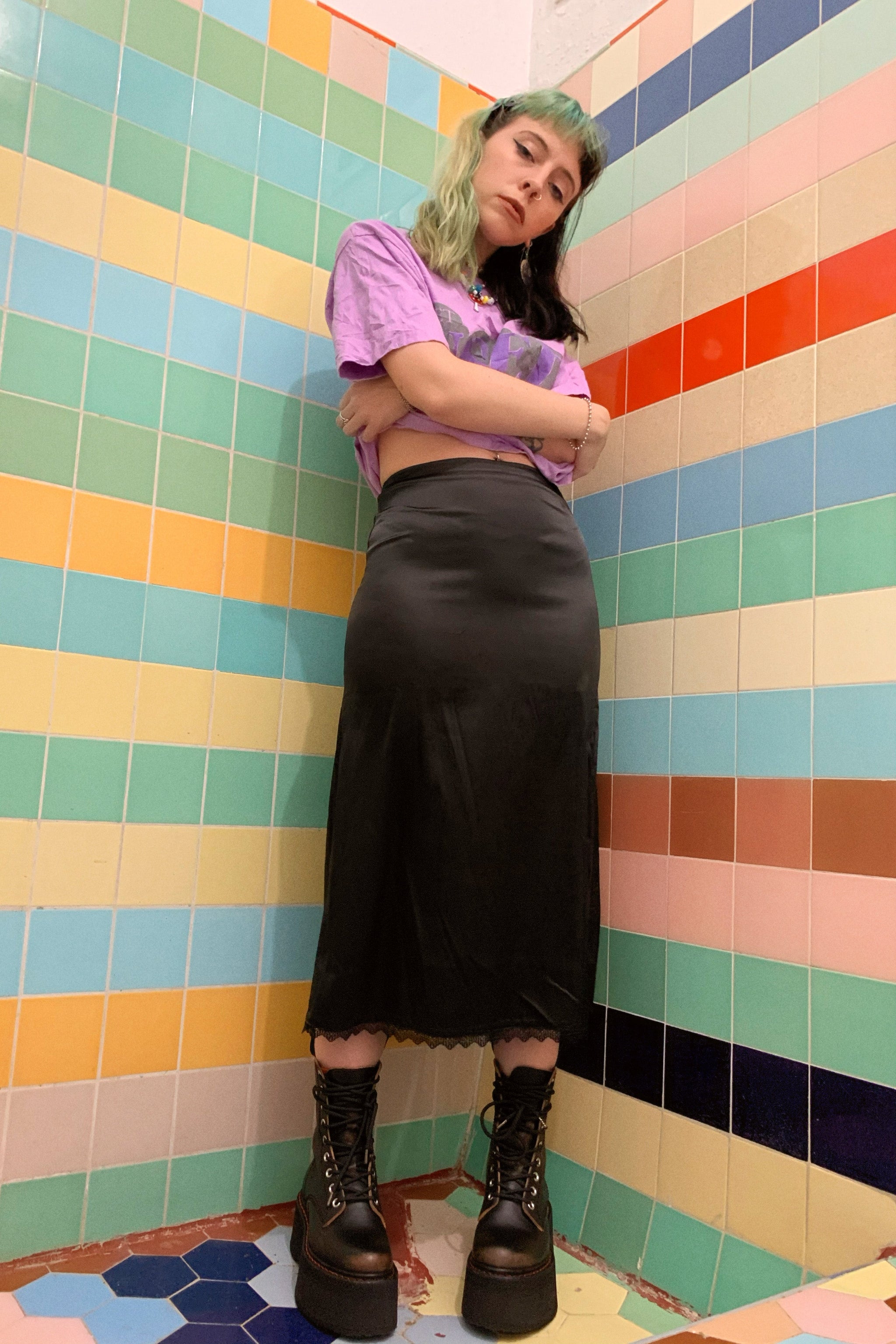 スカート Mel gather skirt andmary black s Melanie Maxi Skirt | GUESS Factory
