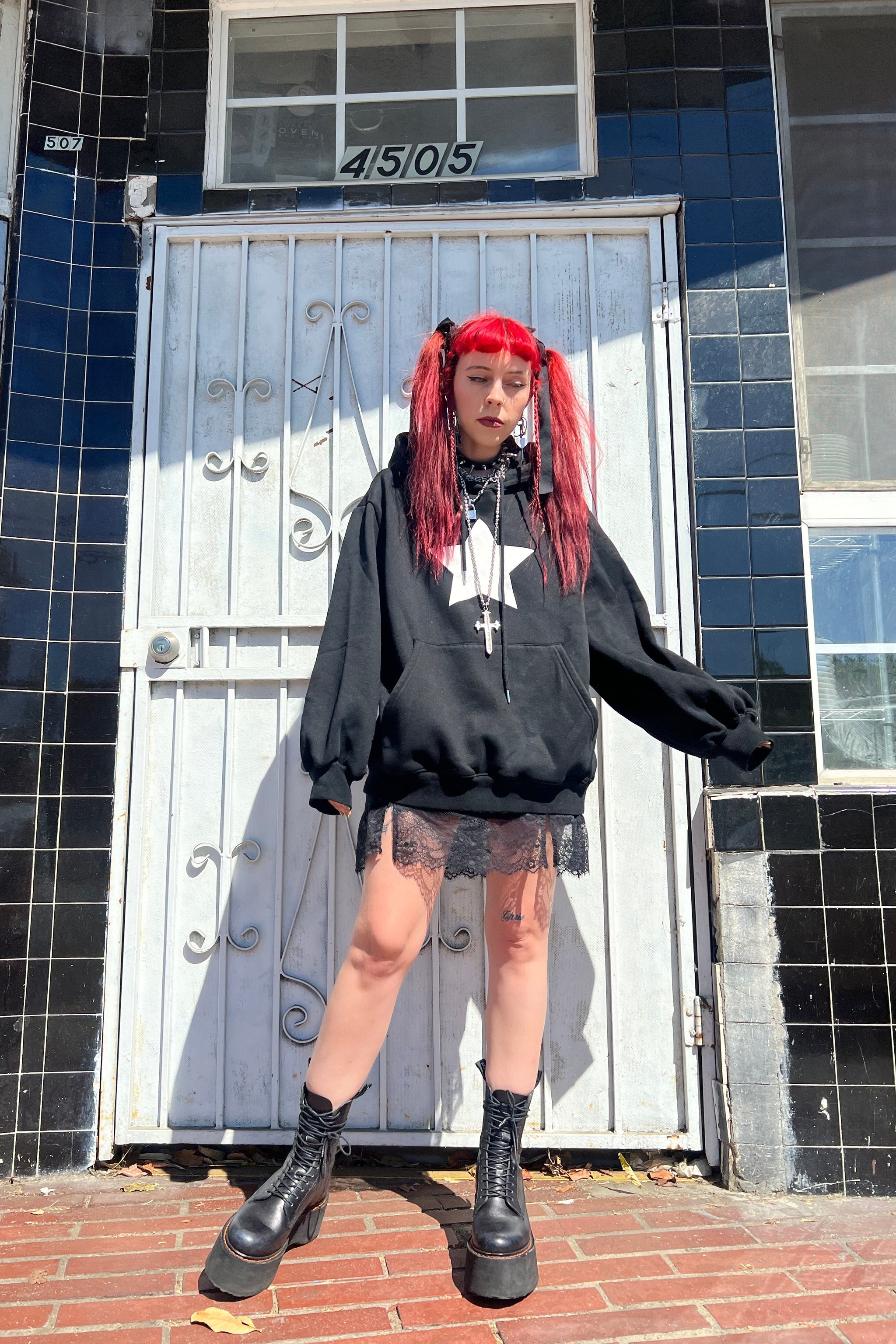 DECEMBERMAY Star Tribal Hoody ブルゾン DECEMBERMAY Star Tribal Hoody ブルゾン