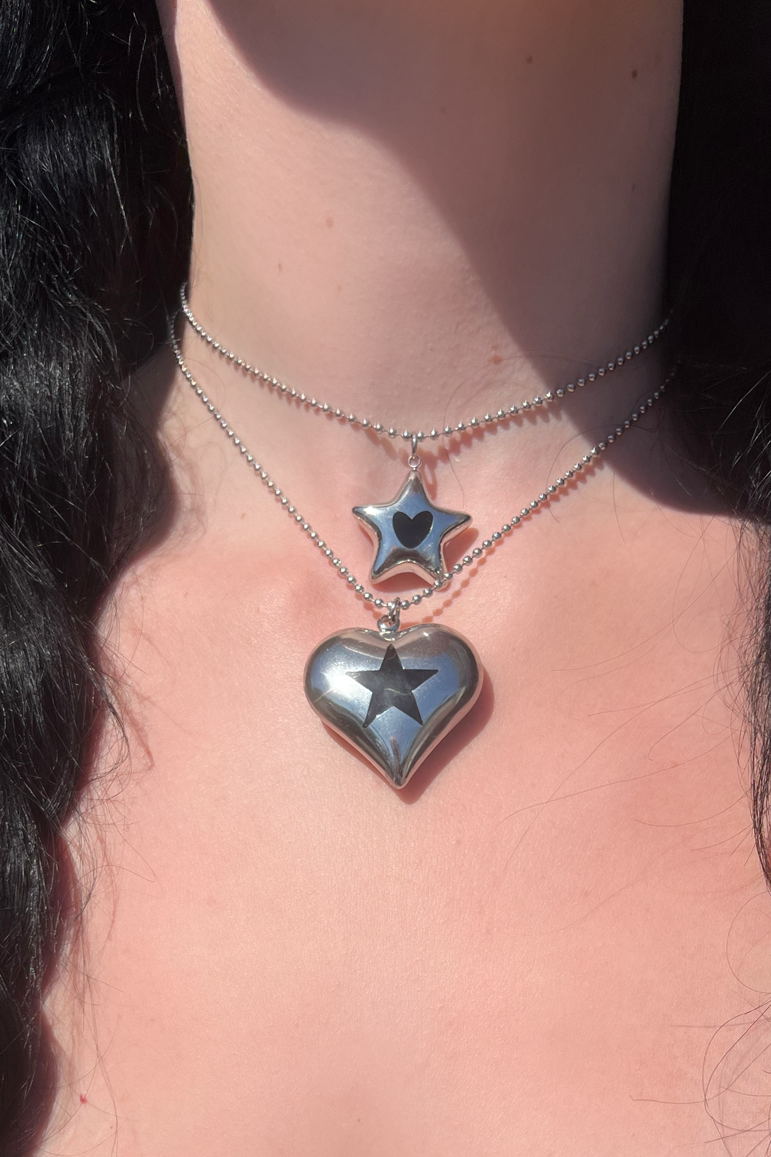 Heart & Star Choker Set – SHOP TUNNEL VISION Heart & Star Choker Set – SHOP TUNNEL VISION
