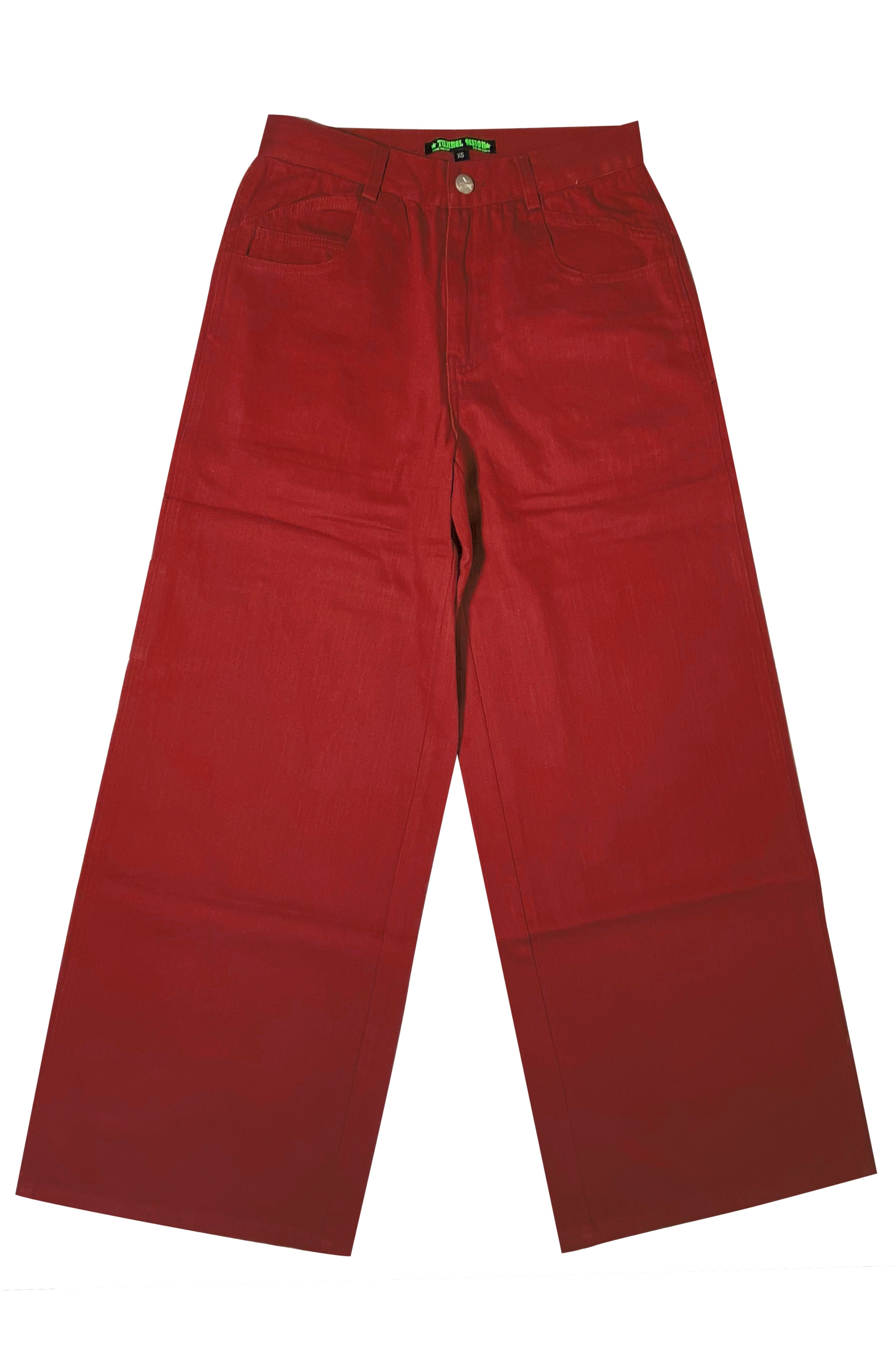 Brick Red 11-Pocket Carpenter Jeans