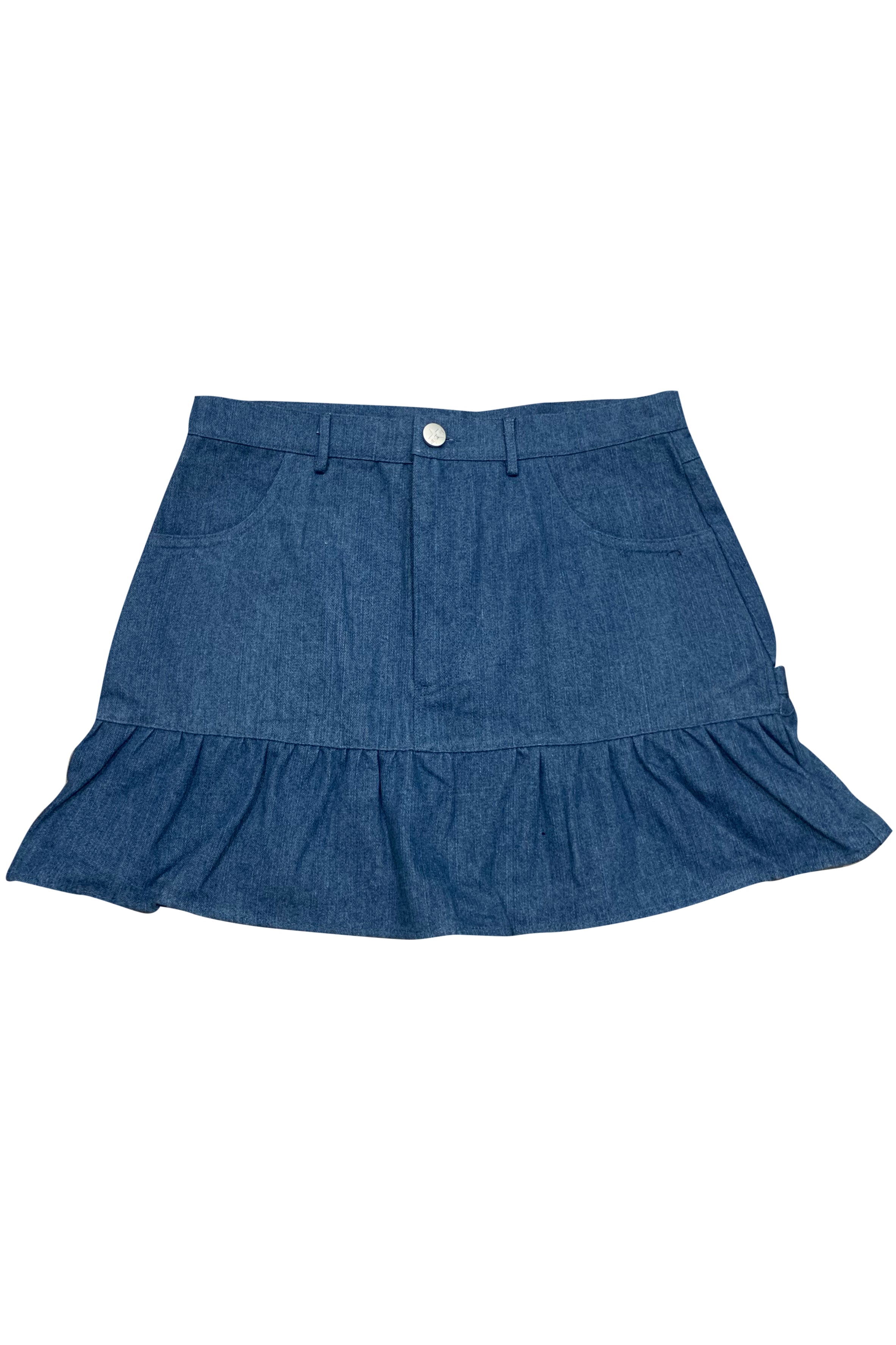 Blue Monogram  Mini Denim Skirt – Fonclo