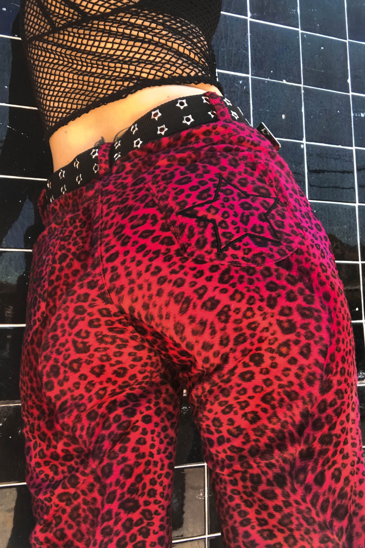Vivian Red Cheetah Faux Fur Pants – Tunnel Vision