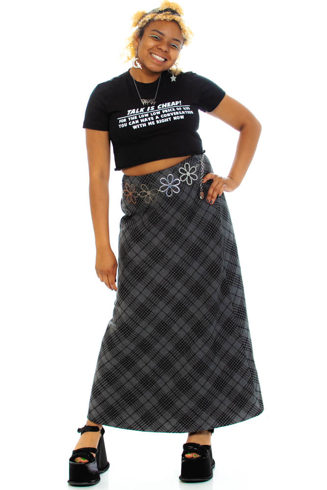 Black Denim Maxi Skirt | BALENCIAGA - Antonia