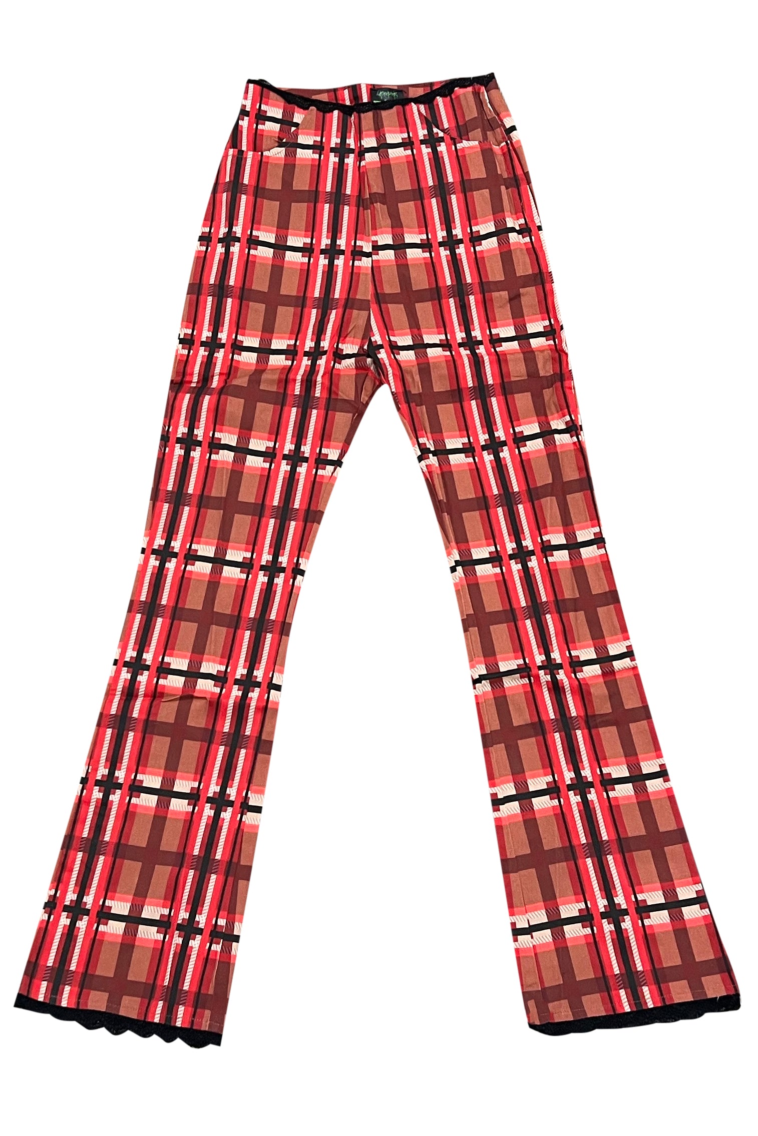 Mens Red & Black Plaid Pants | Gerardo Collection